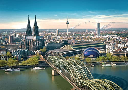 3er-Pack: Postkarte A6 +++ LUSTIG von modern times +++ KÖLN HOHENZOLLERNBRÜCKE +++ UPART © Foto: BAYER, Tom/Kölle ming Jeföhl