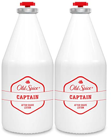 Old Spice Captain Loción Aftershave, PACK x 2, 100 ml