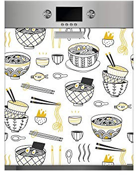 Vinilo para Lavavajillas Comida | Varias Medidas 65x75cm | Adhesivo Resistente y de Fácil Aplicación | Pegatina Adhesiva Decorativa de Diseño Profesional