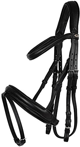 Marengos Trensenzaum Soft Comfort schwarz Vollblut