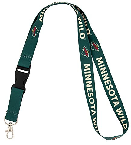 Schlüsselband für Autoschlüssel, Motiv: Minnesota Wild NHL National Hockey League, Schlüsselband, abnehmbare Schnalle (Lanyard 1)