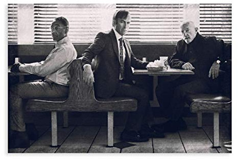 WFKM Better Call Saul Kunstdrucke, Poster, ästhetisch, 3 Leinwand-Poster, Wandkunst, Dekor, Bild, Gemälde für Wohnzimmer, Schlafzimmer, Dekoration, ungerahmt, 60 x 90 cm