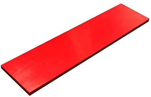 Allpax Ersatz Schneidbrett für Zerlegetisch klappbar 1200 mm - stabile rot/braune Kunststoffplatte - Maße: 1200 x 300 x 30 mm
