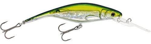 Westin Wobbler zum Hechtangeln & Zanderangeln 10cm 16g P10DR Crankbait Floating, Farbe:Olive Minnow