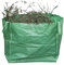Sacs poubelle de jardin, imperméable, réutilisable, idéal pour ramasser les ordures, l'herbe, les mauvaises herbes, les arbustes, les coupures d'arbustes, en taille 1 pièce (vert, 48 x 41 x 48 cm)