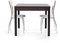 Mar.c.a. Design - Mesa extensible cuadrada para comedor, cocina o salón, con apertura a libro, color marrón wengué (medida cerrada 90 x 90, medida abierta 180 x 90) Made in Italy