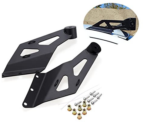 PICAA 2X Staffe di montaggio del tetto del parabrezza superiore, staffe di montaggio a LED a LED a LED da 50 pollici per 2002~2008 Dodge Ram1500 2003~2009 Dodge Ram 2500/3500, acciaio inossidabile