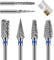 CGBE Nail Cutter Bits, 6 Piece Nail Cutter Tips Grinding Heads Carbide Machine Accessories for Manicure Remove Acrylic or Hard Gel Polygel, 3/32 Inch Professional Bits for Nail Cutter.