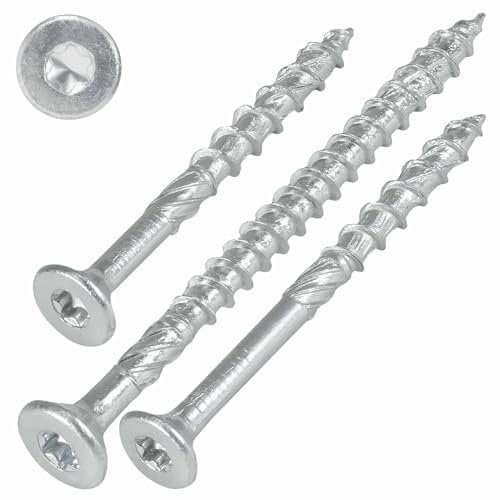 SCREW REBEL Holzschrauben 6,0 x 160 mm, 100 Stück, hell verzinkt - Universalschraube mit Doppelspiralgewinde, Spanplattenschraube mit TX30 Antrieb und ETA Zulassung