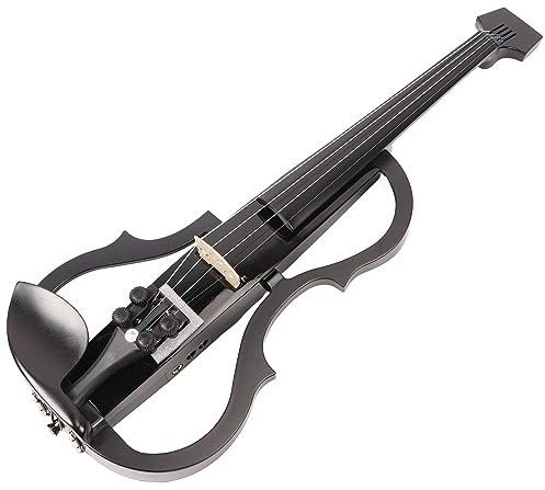 Violino Elettrico Cecilio 4/4 Silenzioso - Muto in Legno di Acero e Fibra di Carbonio per Adulti e Principianti