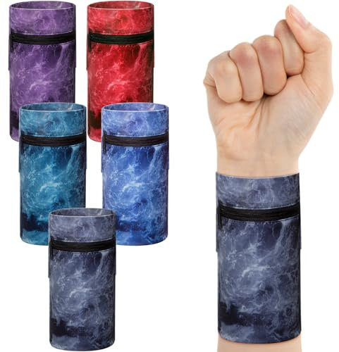 Handgelenktasche mit Reißverschluss und 2 Taschen für Handy, Bargeld, Handgelenktasche für Mann und Frau, Laufen, Handgelenktasche zum Wandern, Wandern, Wandern, Yoga, Joggen, Reisen, 10,9 x 17,8 cm,