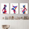 Impression d'art de grossesse femme avec enfant aquarelle femme enceinte affiche d'art gynécologie sage-femme obstétrique art mural 15,7 x 23,6(40x60cm) x3 sans cadre