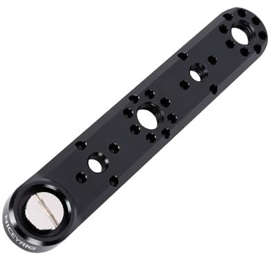 NICEYRIG Extension Cheese Bar with 1/4”& 3/8”ARRI Locating Hole, Quick Release NATO Rail, Easy Bracket for ARRI Mount Camera Accessories Expansion-569
