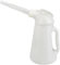 Folpus Bidon D'huile avec Bec Verseur, Bidon Distributeur, Durable, Récipient de Mesure D'huile de Fuite avec Couvercle pour Liquides de Véhicule, 1.2L