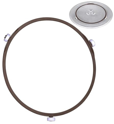 Anillos de soporte para microondas para platos de vidrio de microondas, anillo de bandeja de microondas de 7 pulgadas, anillo giratorio de microondas, anillo interior de repuesto para rueda de soporte