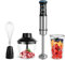 Kolohoso 1400W Hand Blender, 4 in 1 Stick Blender Set Professional with 4 Blades, Immersion Blender with 21 Adjustable Speeds, Electric Handheld Blender with Whisk, Measuring Mug, Chopper, BPA-Free