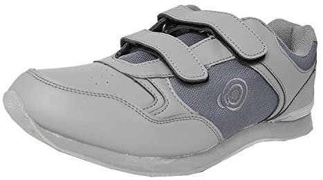 DEK Mens Drive Trainer Style Touch Fastening Bowling Shoes (5) Grey