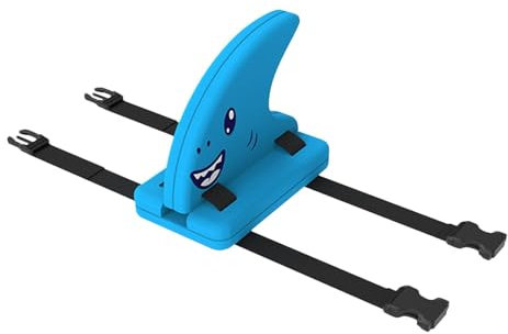 Blue EVA Kid's Shark Fin Back Float Board - Swim Aid for Kids - Pool Float Exercise Equipment