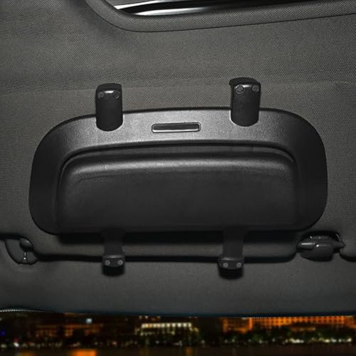 SRTMIRJJ Custodia per Occhiali da Auto per Fi-at Panda, Organizzatore Occhiali Porta Occhiali da Sole da Auto Parasole Interni Accessori,B