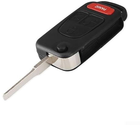 AugustknowU Schlüsselgehäuse, 3 Tasten, Schlüsselanhänger-Gehäuse für Mercedes - für Benz- ML- 320 430 500 SLK - 230 Fahrzeugschutzzubehör