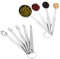 BOHUIZ Juego de 9 cucharas medidoras de acero inoxidable, cucharas medidoras pequeñas para cocinar hornear, cuchara de cucharadita, 1/64 1/32 1/16 1/8 1/4 1/2 1 cucharadita y 1 cucharada