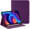 HGWALP Protective Case for iPad (A16) 11th Generation 11 Inch (2025) & iPad 10th Generation 10.9 Inch (2022), Multi-Angle Viewing Stand Cover with Pen Holder & Pocket,Purple