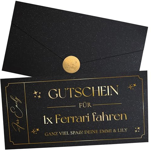 Joli Coon Personalisierter Gutschein - personalisierte Gutscheinkarte - Gutscheinkarte selbst gestalten - Gutschein Rubbelkarte Schwarz - Grußkarte