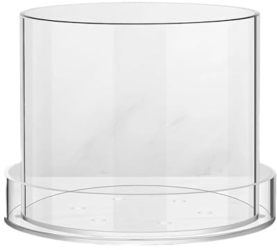 Flkiglm Clear Plant Pots - Transparent Flower Pot - Transparent Container Cups with Saucer for Flowers Indoor Plants Growing and Growth