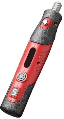 Electric Angle Grinder, 4.2V Engraver Electric Drill Mini Grinder Engraving Pen Drilling Machine Cordless Rechargeable Micro Rotary Tool Kit(B)