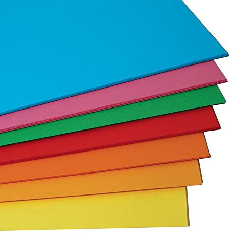 Karton bristol - 7 Farben 70 x 100-125 Blatt