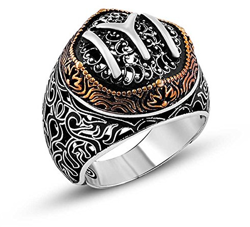 IYI Silberring Herren 925 aus Echt Silber - Vintage Kayi Osmanisch Bayram®