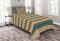 ABAKUHAUS Amerikanischer Ureinwohner Tagesdecke Set, Ethnic Tribal Tile, Set mit Kissenbezug Moderne Designs, für Einzelbetten 170 x 220 cm, Beige Korallenrot Teal