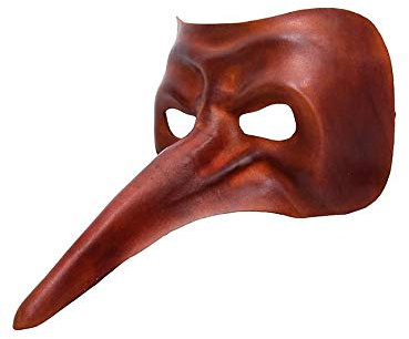 Andracor Venezianische Maske - Scaramouche de cuoio Commedia dell´Arte Ledermaske