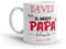 Kembilove Taza de Café Padre Personalizada – Taza de Desayuno Eres el Mejor Papá – Taza Padre con Nombre Personalizado – Tazas de Café y Té para Papas – Taza de Cerámica Impresa – Taza de 350 ml