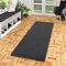 Snapstyle Feinschlingen Läufer Velour Teppich Strong Schwarz Grau in 9 Größen