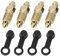F FIERCE CYCLE 4Pcs M10x1mm Banjo Boulon Vis de Purge avec Capuche pour Motocyclette