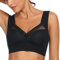 WOWENY BH Damen Ohne Bügel Schlaf Bustier Push up Damen Spitze Bralette T Shirt BH Schalen BHS Bügelloser Still Klassischer BH Top Bralette Komfort Weicher Seamless Schwarz S
