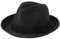 Lanzom Chapeau de paille pliable et enroulable pour homme et femme - Fedora - Chapeau de plage, A-noir, Taille M