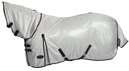 Weatherbeeta Comfitec Essential Mesh II Combo Hals Pferdedecke (183cm) (Weiß/Weinrot/Grau)