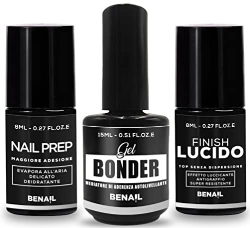 Professionelles Nagelgel, Primer und Überlack ohne Dispersion für halbpermanenten Nagellack, Nagelgel, Acrylgel, 8 ml.