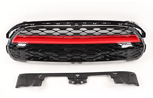 Frontstoßstange Oben in Hochglanzschwarz für GP3-Grillkits Ersatz für MINI F55 F56 F57 One Cooper S JCW GP 2014-2021 Frontstoßstange Oben A-Grill
