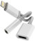 Lightning to 3.5mm Splitter Dongle Charger Cord(2 in 1)iPhone AUX Adapter for Headphone Jack Cable Audio Apple MFI Certified for 11 12 13 14 Pro Max 7 8 Plus X XS XR Music Earphone Charging Converter