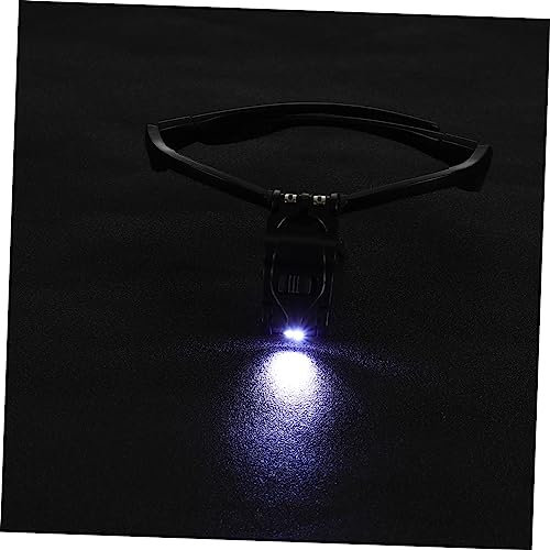 FOMIYES Augenbrauen Tattoo Lupe Brillenlupe Make-up Lupe Kopfbefestigungslupe Mit Lichtern Lupe Mit Led-licht Schmucklupe Leselupe Vergr??erungs-headset-Brille Gläser Kopfhörer