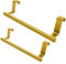 Coufce 2 Pack 9 Inch Towel Holder, Gold Bathroom Towel Bar Stainless Steel Hand Towel Rack, Over Cabinet Door Towel Bar for Kitchen Bathroom