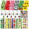 84Pcs Spiel Party Mitgebsel, Spiel Geschenktüten, Schlüsselanhänger, Party Klatschen Armband mit Videospiele Aufkleber, Kinder Ggeburtstag Mitgebsel, für Kinder Jungen Mädchen Geschenke Party Zubehör