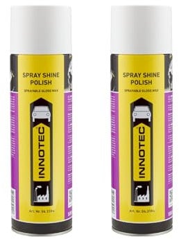 2 Stück Innotec Spray Shine Polish hochwertige Sprühpolitur - schnelles und müheloses Versiegeln von Lack- und Kunststoff-Flächen - für alle glatten und/oder lackierten Oberflächen