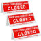 Wenqik Schild mit Aufschrift Checkout Closed Desk, 24 x 10 cm, V-förmig, Tischzeltschild, doppelseitig, bedruckt, für den Einzelhandel, Theke, Tischplatte, Schild für Büros, Geschäfte, Banken,