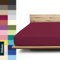 JONA SLEEP® Deluxe Spannbettlaken, Spannbettlaken in Hotelqualität - 240 g/m² - 150 Wäschen Garantie | Made in Austria (Brombeere, 180-200 x 200-220 cm)