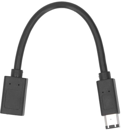 Plyisty Firewire IEEE 1394 6-poliger Stecker auf 6-polige Buchse, Adapter-Konverterkabel, für Kameras, Audio-Schnittstellen, Festplatten, 1394 und ROSH-Standard, 800 Mbit/s, 7,9 Zoll