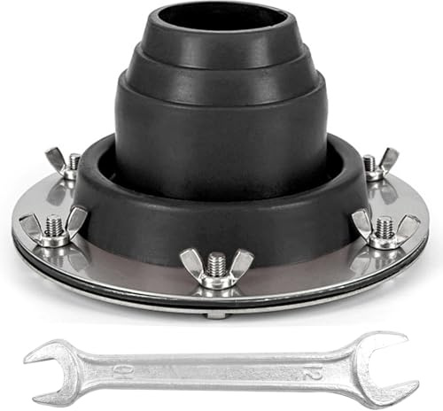 Namvo Chimney of Tent Stove with Silicone Ring Insulation Hot Tent Stove Jack for Camping Stove
